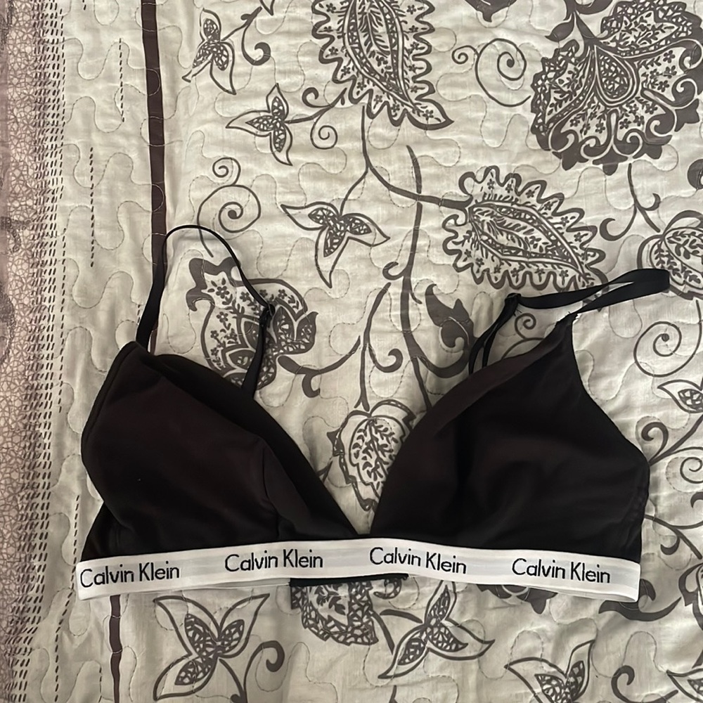 black calvin klein sports bra